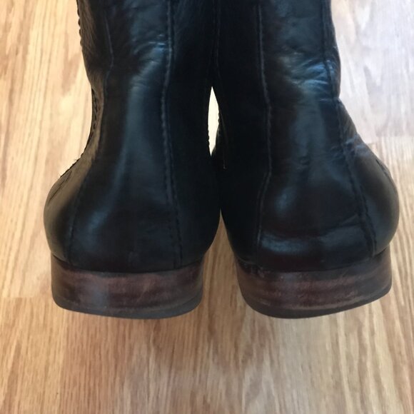 Frye Black Leather Chelsea Boots Size 7 Ankle Booties - Picture 10 of 13